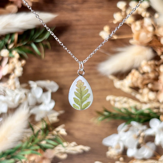 Teardrop Fern Necklace