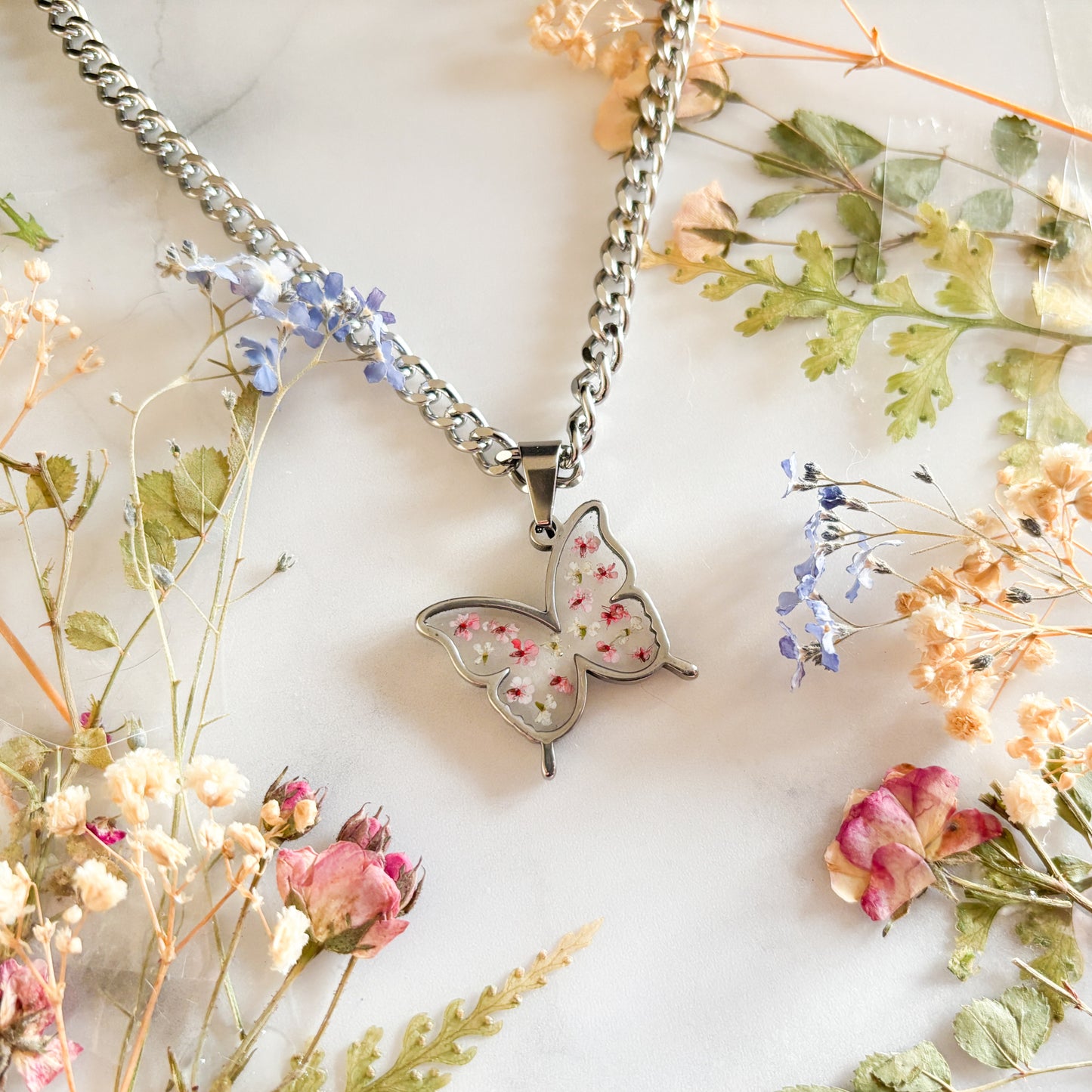 Chunky Butterfly Necklace