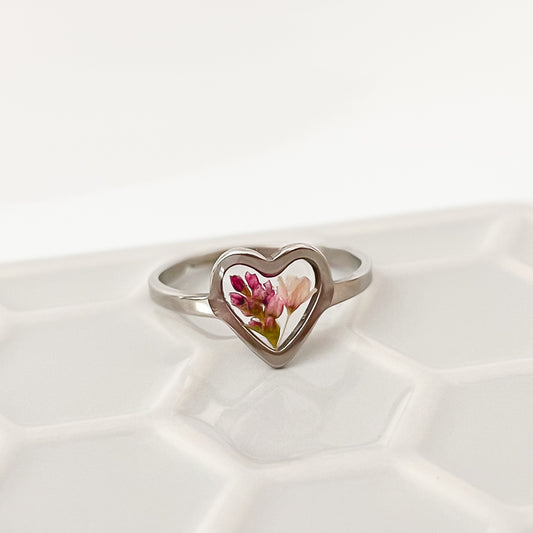 Floral Heart Ring